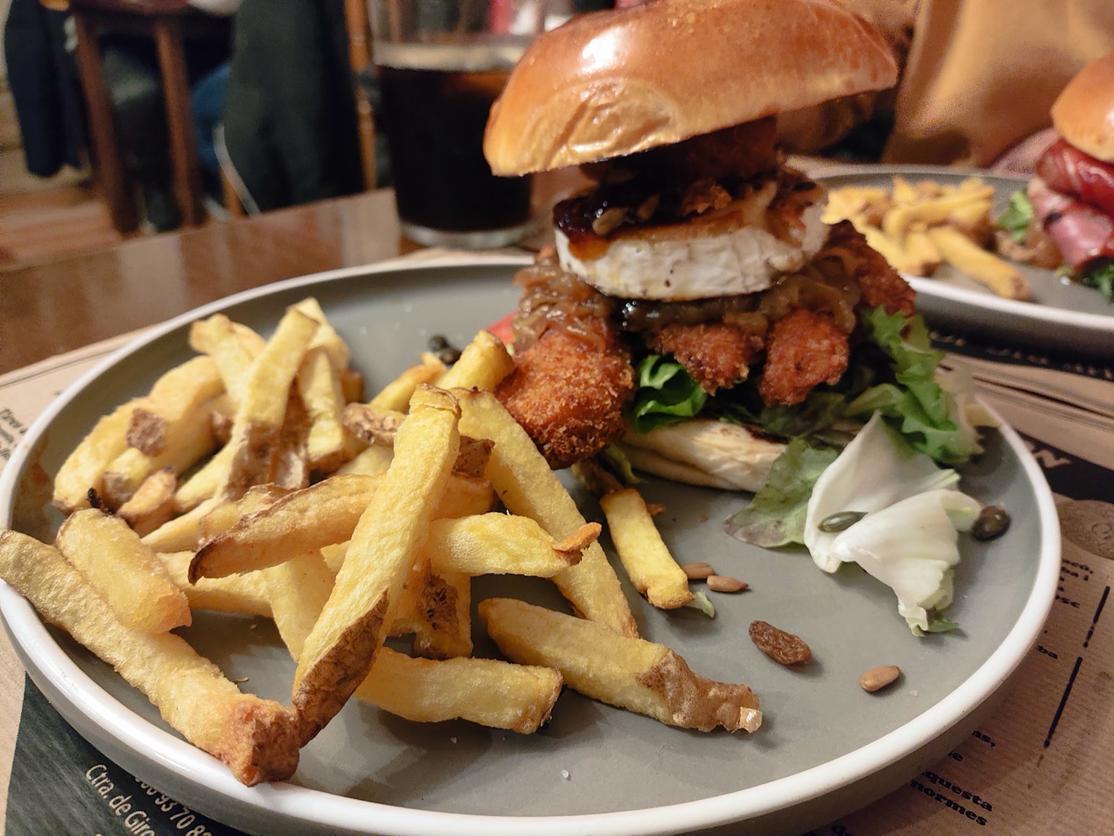 Hamburguesa con patatas